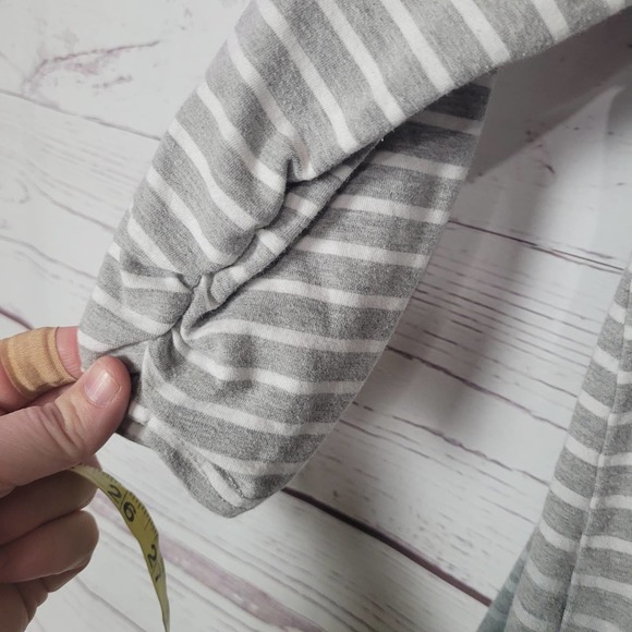 UMGEE Gray Ombre Striped Washed Bohemian Style Tunic Top Womans Size Medium - Picture 7 of 7